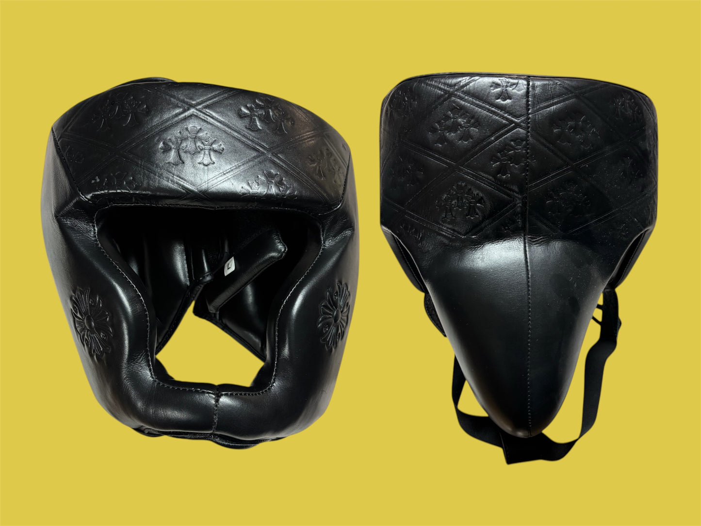 Chrome Heart Inspired Headgear and Groin Protector