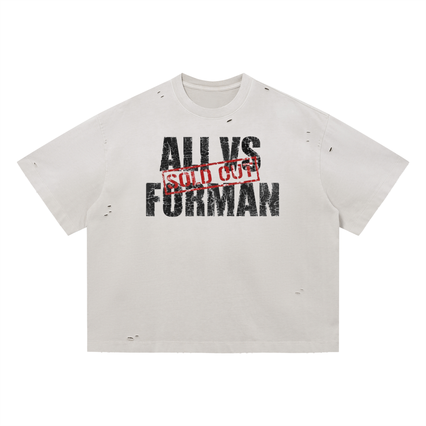 ALI/FORMAN Distressed Boxy Oversized T-Shirt