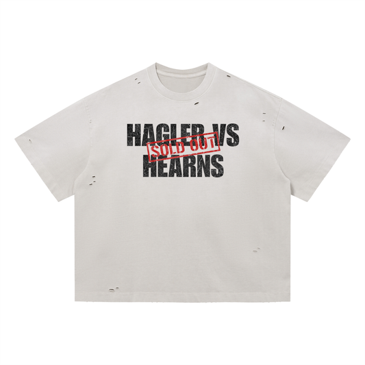 HAGLER/HEARNS Distressed Boxy Oversized T-Shirt