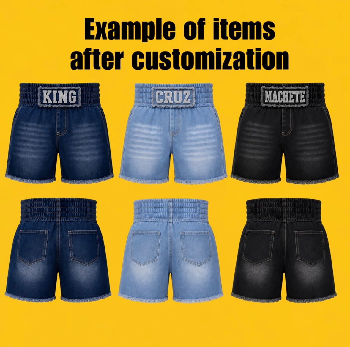 Denim Boxing Trunks