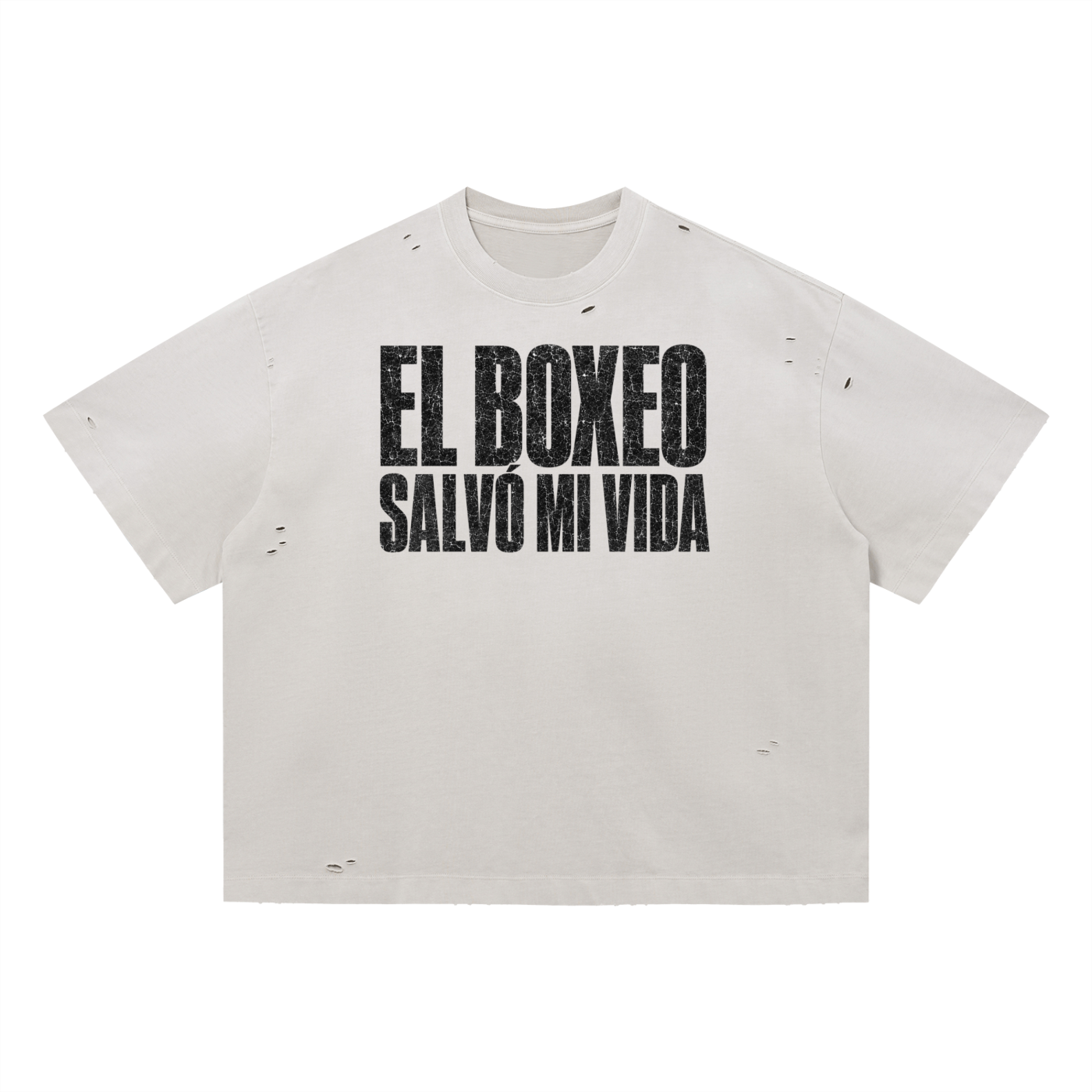 EL BOXEO Distressed Boxy Oversized T-Shirt