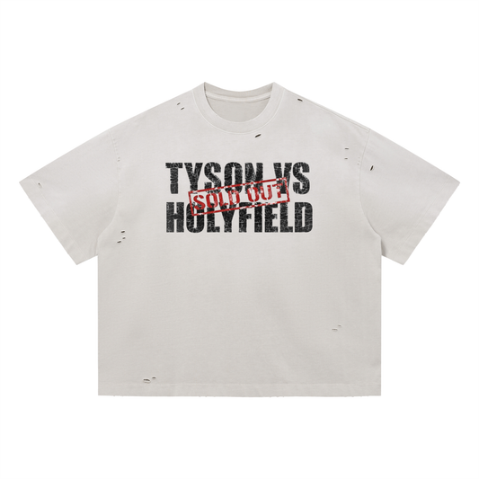 TYSON/HOLYFIELD Distressed Boxy Oversized T-Shirt