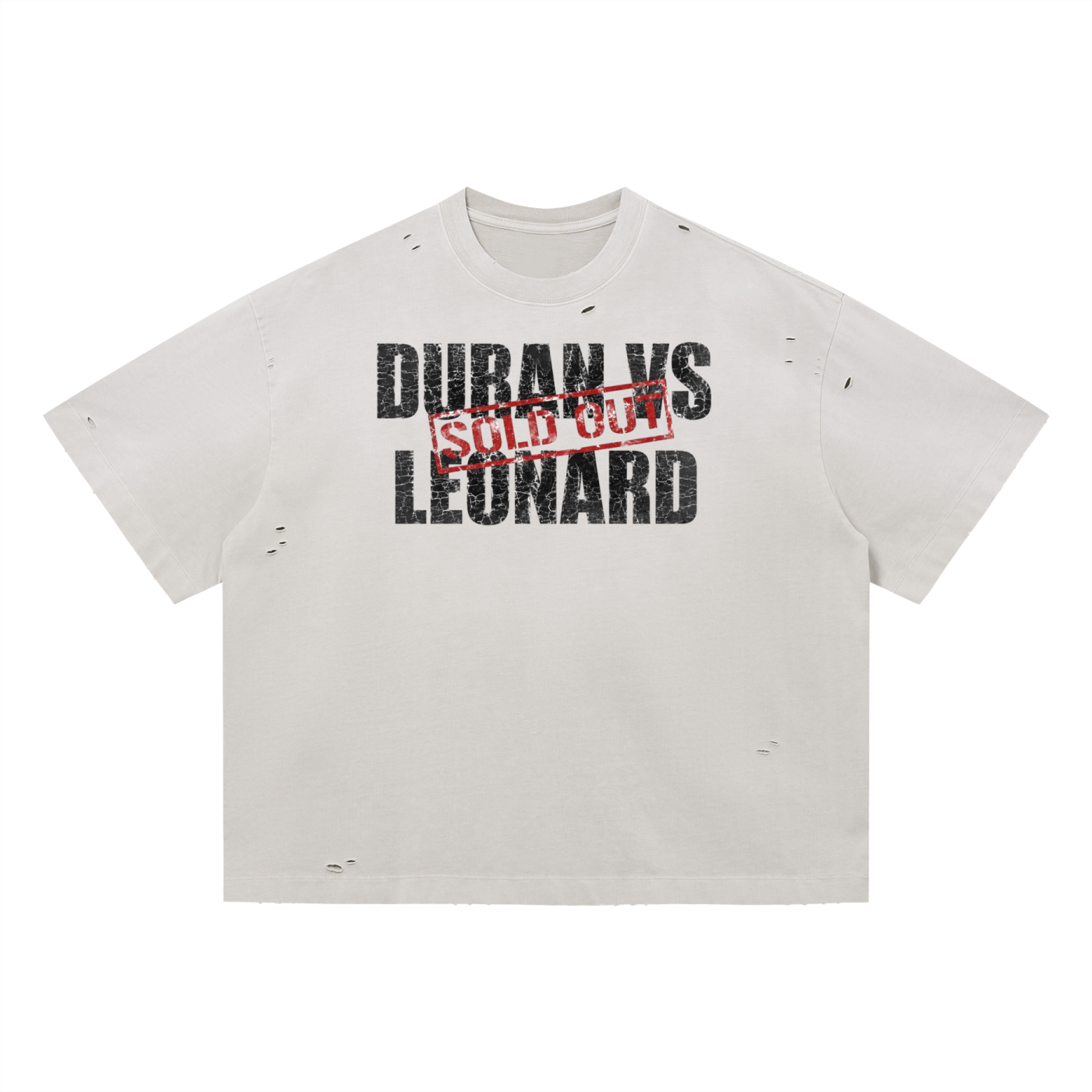DURAN/LEONARD Distressed Boxy Oversized T-Shirt
