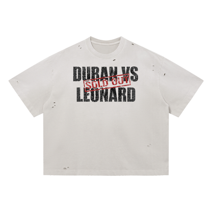 DURAN/LEONARD Distressed Boxy Oversized T-Shirt