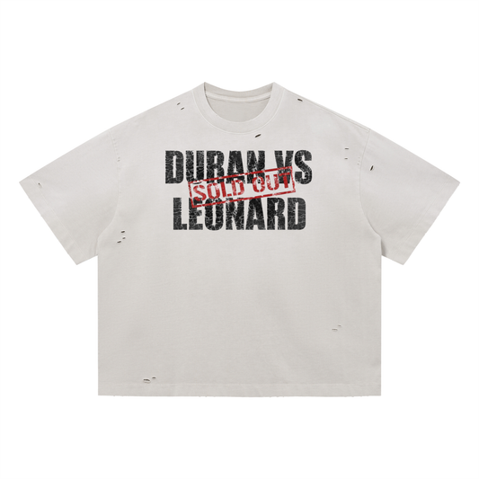 DURAN/LEONARD Distressed Boxy Oversized T-Shirt