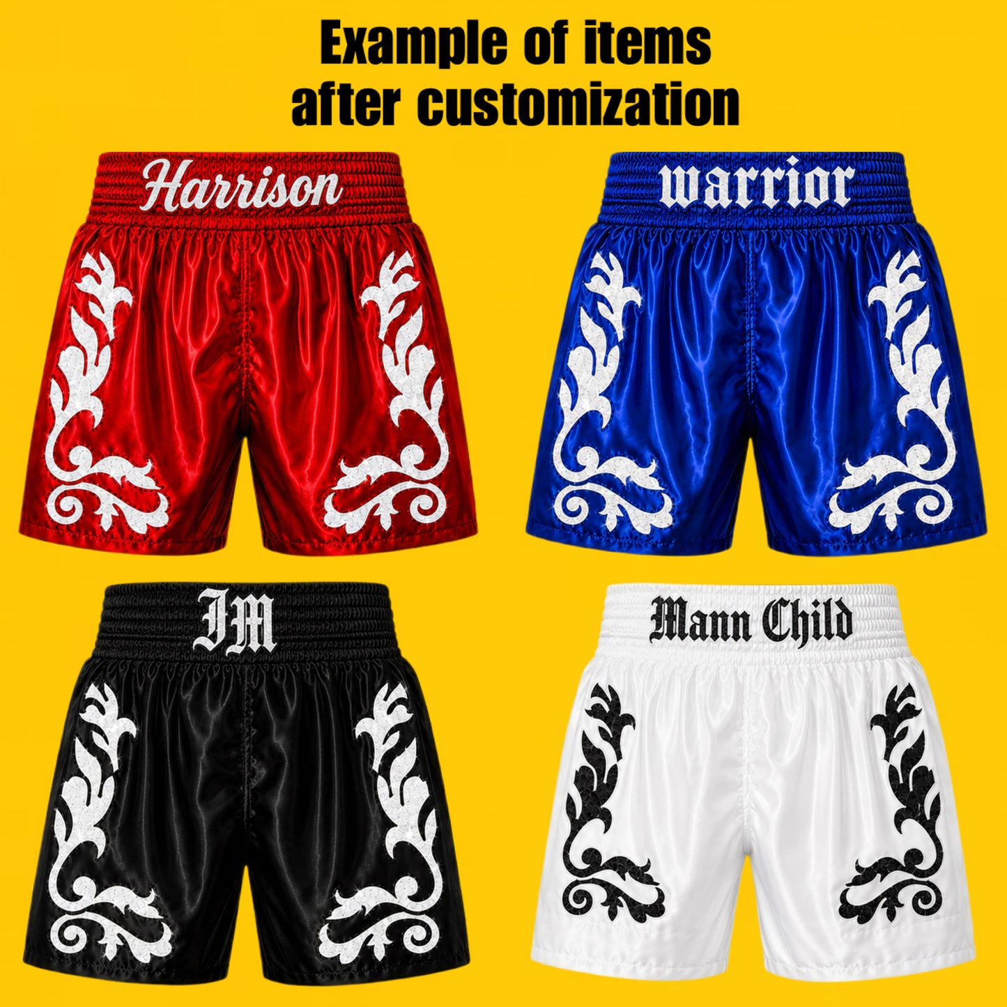 Scroll Boxing Trunks